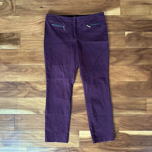 Alfani Burgundy Zip Pocket Dress Pants size 12